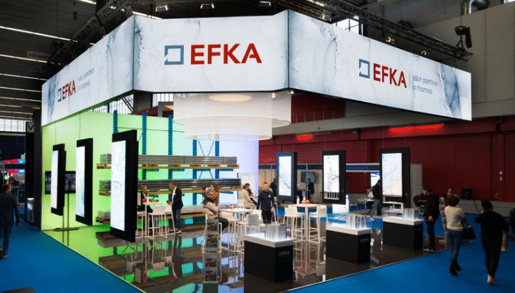 EFKA présentera des cadres textiles éclairés et non éclairés à l'European Sign Expo 2022