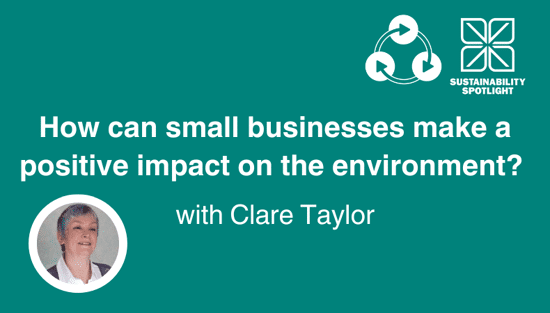How can small businesses make a positive impact on the environment? 