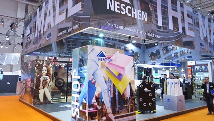 Filmolux mit dem Fokus Textil und Displays auf der FESPA 2018