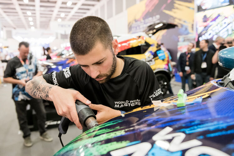 Ivan Tenchev gewinnt World Wrap Masters 2018 auf der FESPA Global Print Expo 2018