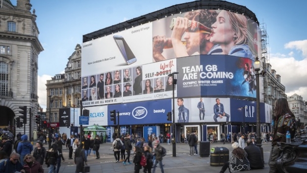 Ocean unveils new Piccadilly Lights banner