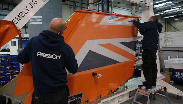 PressOn handles Bloodhound SSC wrap