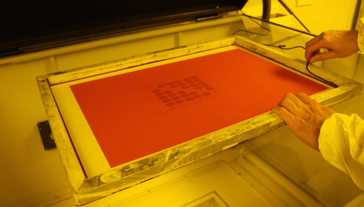 Can you use post-exposure to improve the durability of stencils for screen printing?
