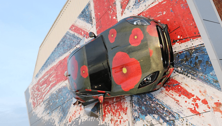 Jaguar landmark gets poppy makeover