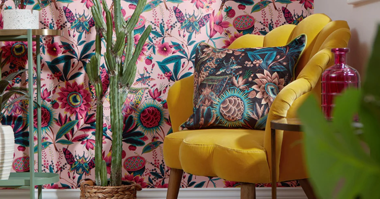 5 tendencias de impresión textil para la decoración de interiores