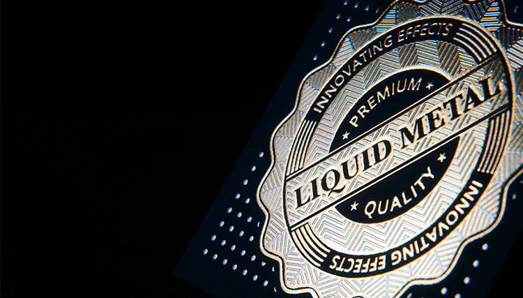 Liquid metal: multicoloured cold foiling through screen printing