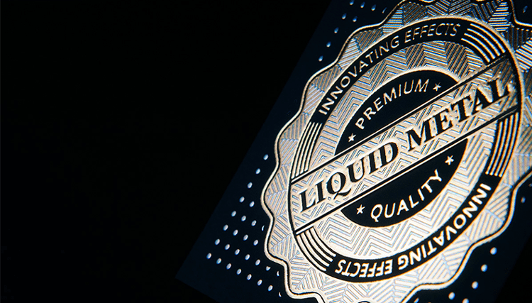 Métal liquide: dorure à froid multicolore par sérigraphie