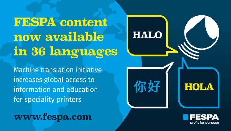 El contenido de fespa.com ahora disponible en 36 idiomas