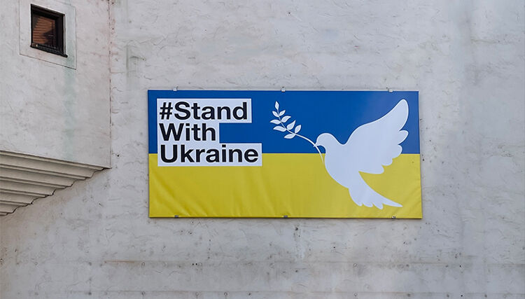 Des autocollants pour soutenir le peuple ukrainien