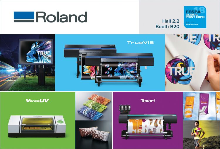 Roland DG to showcase widest range of advanced print and cut and UV-LED solutions ever at FESPA 2018