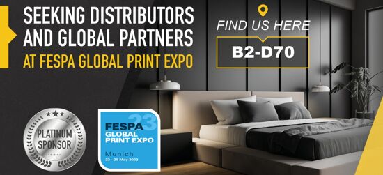 Folia do wnętrz Surfex przygotowuje się do targów FESPA Global Print Expo 2023