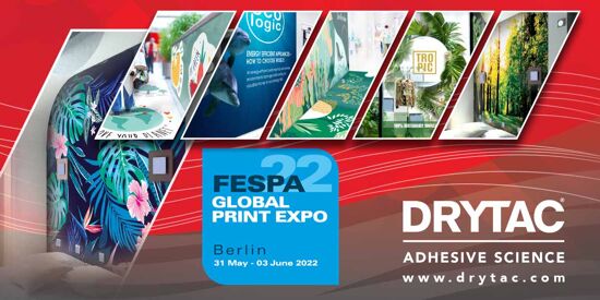 Drytac set for major FESPA 2022 presence by sponsoring Printeriors and Sustainability Spotlight