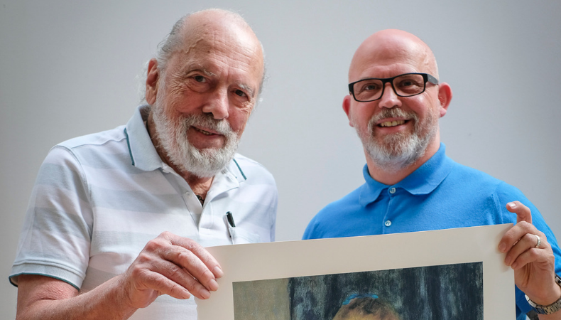 Graeme Richardson-Locke im Gespräch mit Michel Caza, Mitbegründer und früherem Präsidenten der FESPA