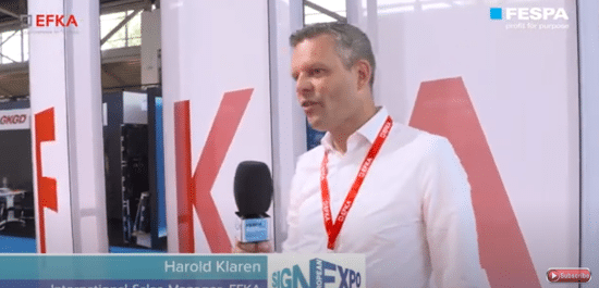 EFKA sponsor interview at European Sign Expo 2024