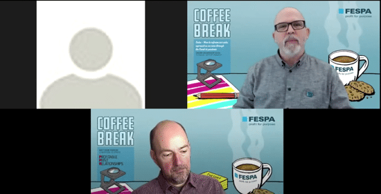 Pause café FESPA: Comment recadrer notre approche de vente à mesure que nous traversons COVID-19