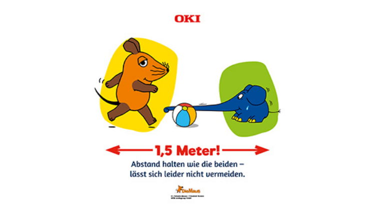 OKI Europe partners with WDR on social distancing campaign designed for children