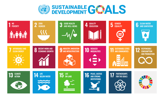 What is the connection between the printing business and the Sustainable Development Goals (SDGs)?