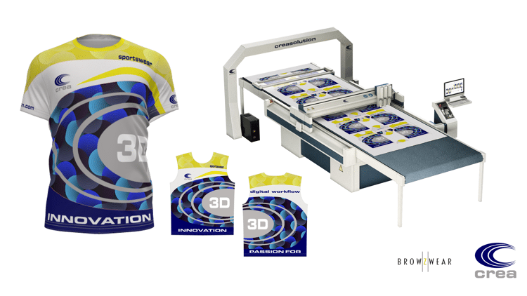 Crea Solution to showcase the digital workflow process at Sportswear Pro 2020