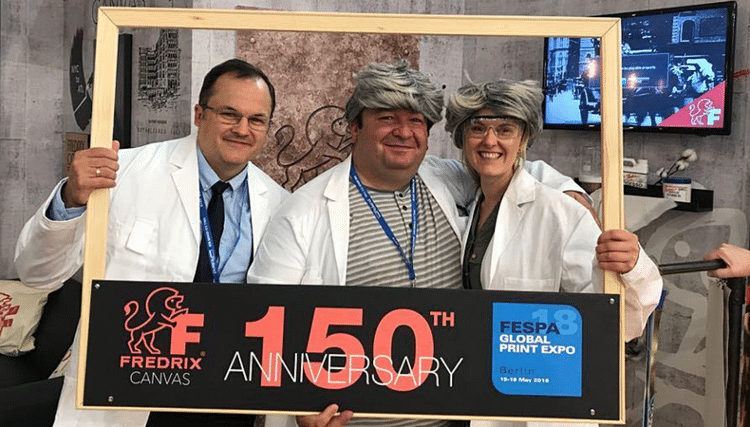Fredrix 150th Anniversary Celebrated at FESPA 2018