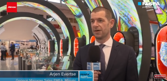 Interview du sponsor de Mimaki Europe à la FESPA Global Print Expo 2023