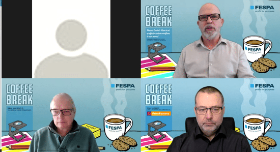 FESPA-Kaffeepause: Prozesskontrolle - So richten Sie effektive Farbworkflows ein, um Geld zu sparen!