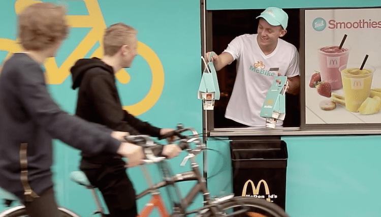 Nuevo packaging de McDonald's para ciclistas