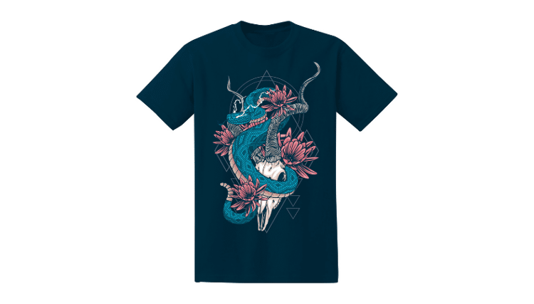 Blue Flame T shirt Design In Corel Draw