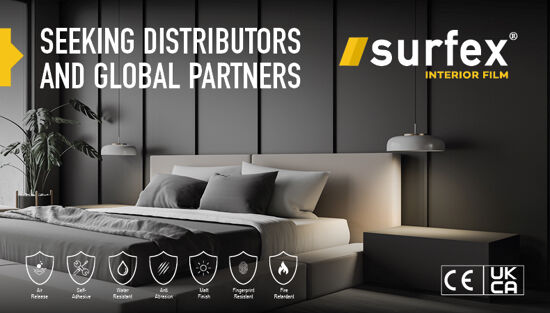 Surfex Interior Film: buscando distribuidores globales para soluciones innovadoras de acabado de sup